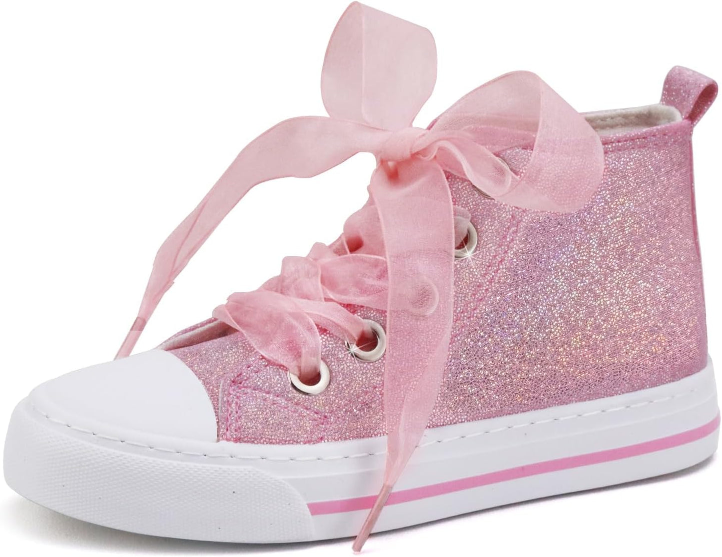 Toandon Kids Adorable Fashion High Top Casual Canvas Sneakers