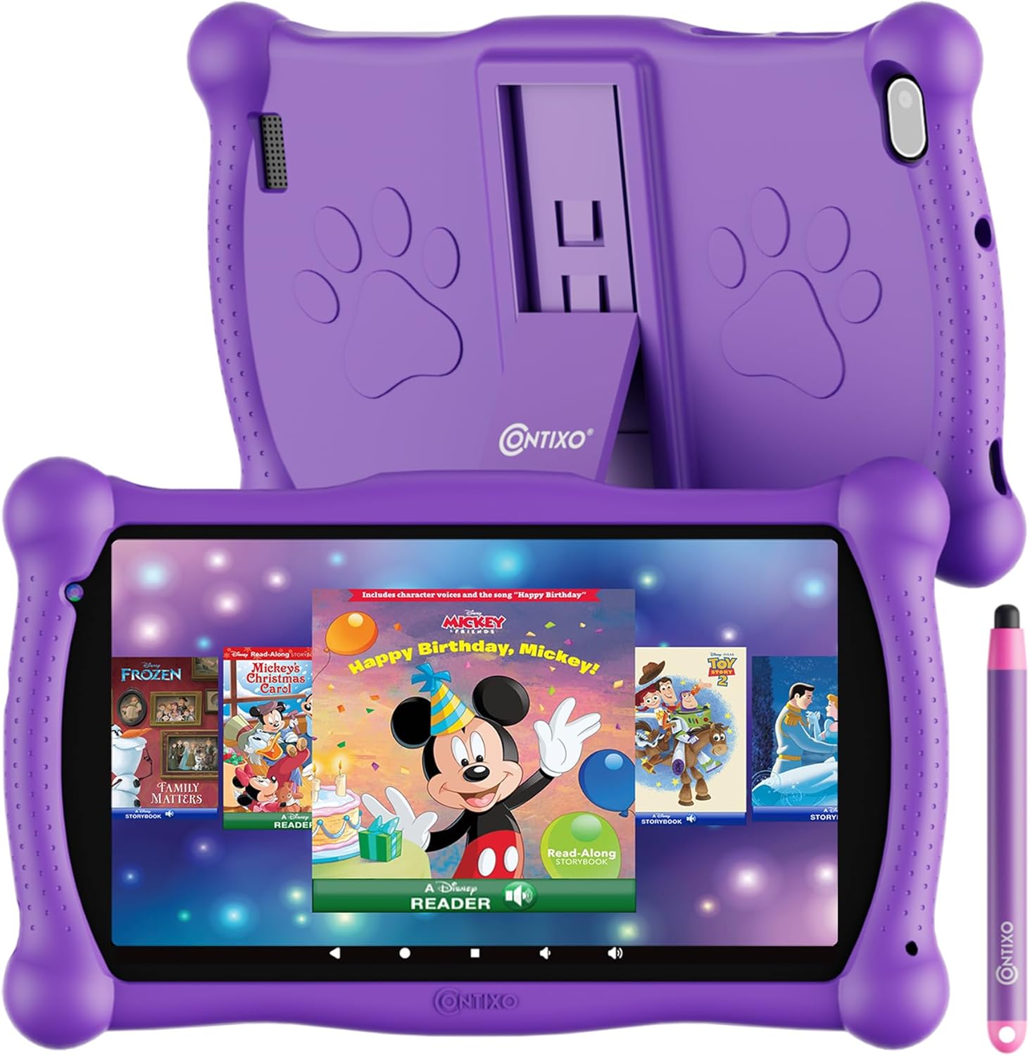 Contixo V10A Kids HD Learning Tablet with 50+ Disney eBooks