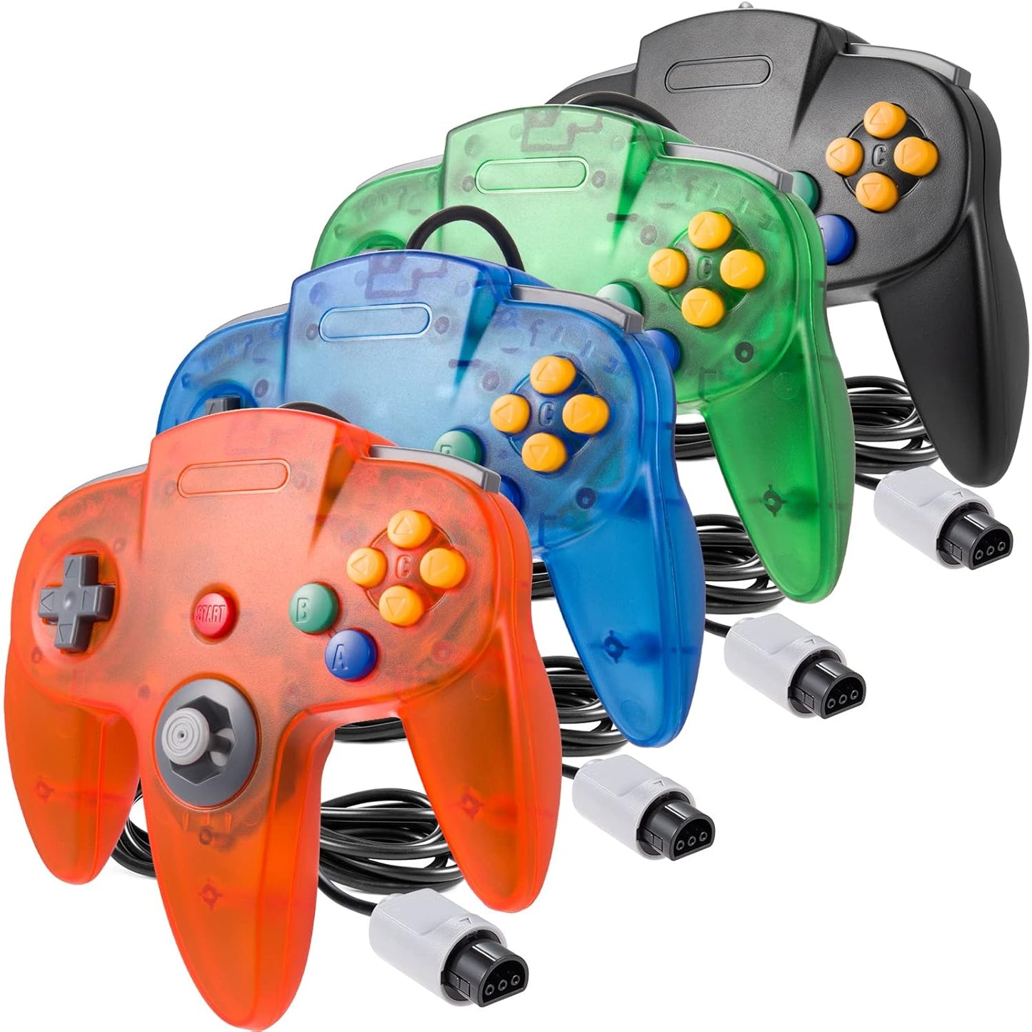 4 Pack Classic 64 Controller Joystick for Ultimate Gaming Fun