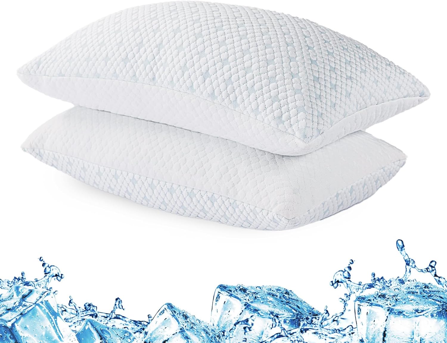 EGOHOME Cooling Memory Foam Pillows - Hot Sleeper Dream