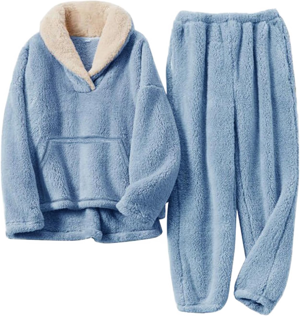 COZYPOIN Women's Fluffy Pajamas Set for Ultimate Comfort