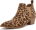 Minshluu Booties for Women Stacked Chunky Heel Ankle Boots - Versatile