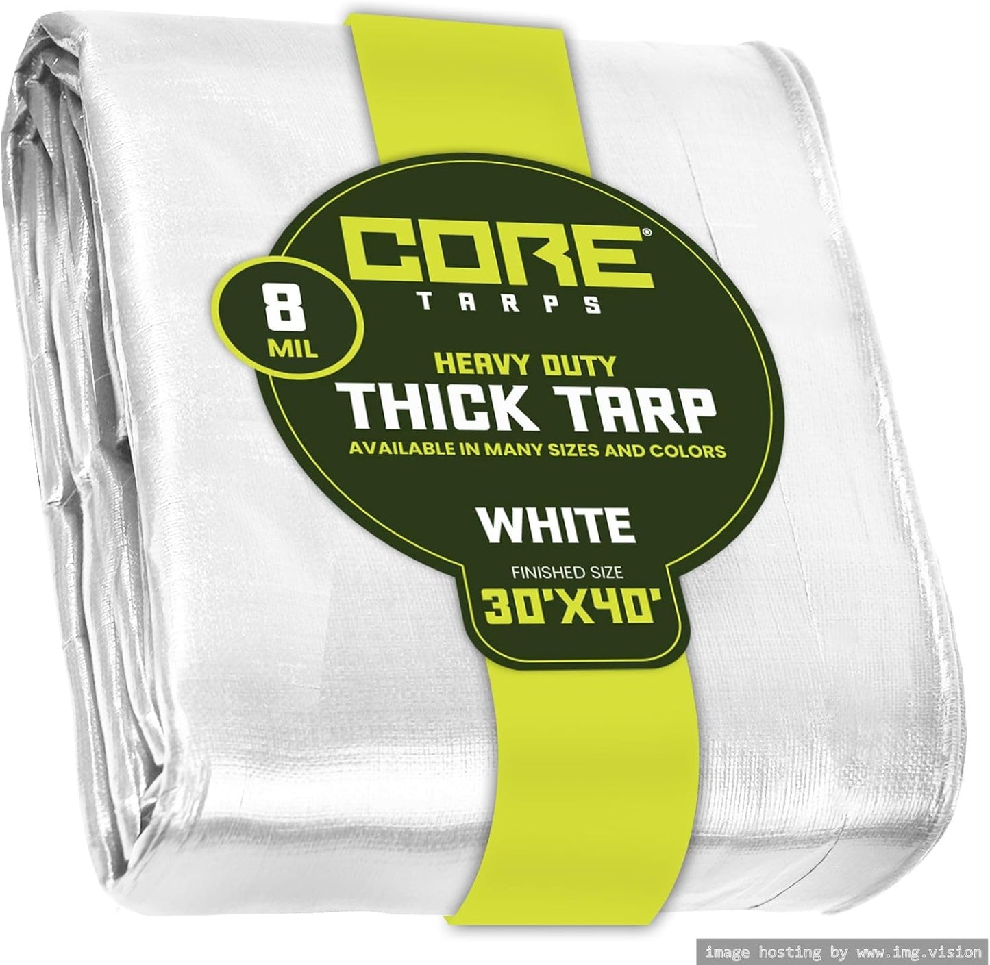 Heavy Duty 8 Mil Tarp Cover for Roof, Camping, and More
