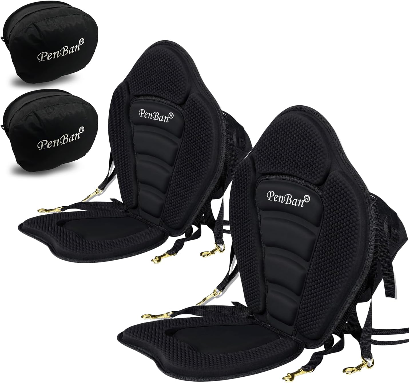 Universal Deluxe Kayak Seat Cushion with Storage Bag for Comfort