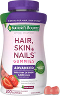 Advanced Hair Skin and Nails Pectin Gummies - 2x Biotin for Glow