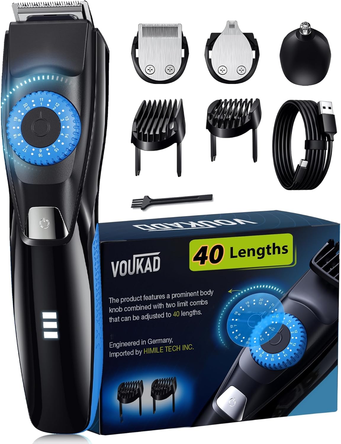 40 Precisions Electric Beard Trimmer for Men - Ultimate Grooming Tool