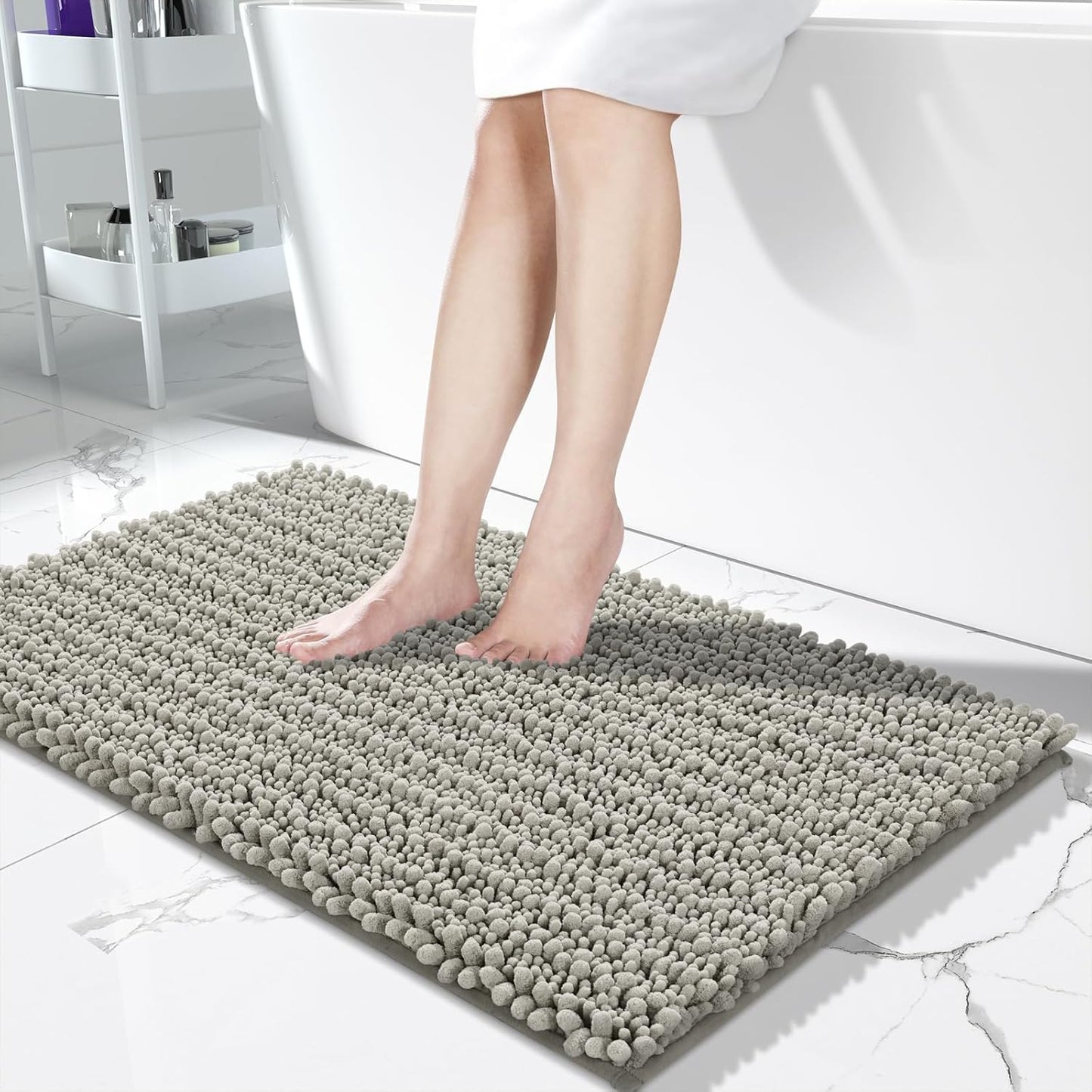 Yimobra Long Bathroom Rugs Non Slip Washable for Ultimate Comfort