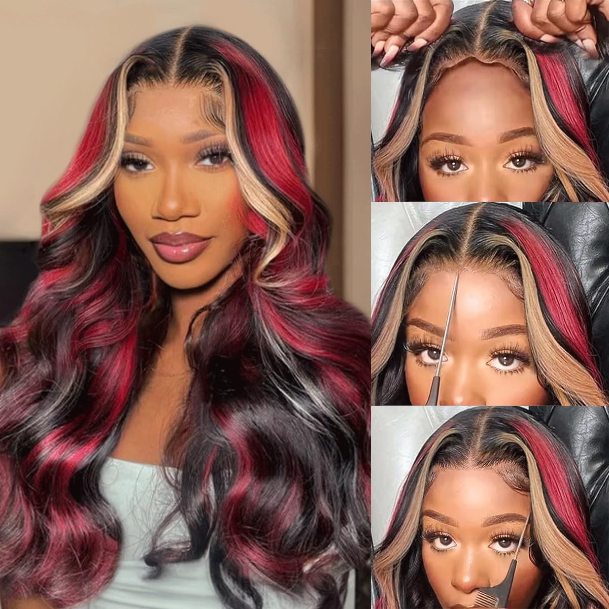 13X6 Burgundy Lace Front Wigs Human Hair for Effortless Style