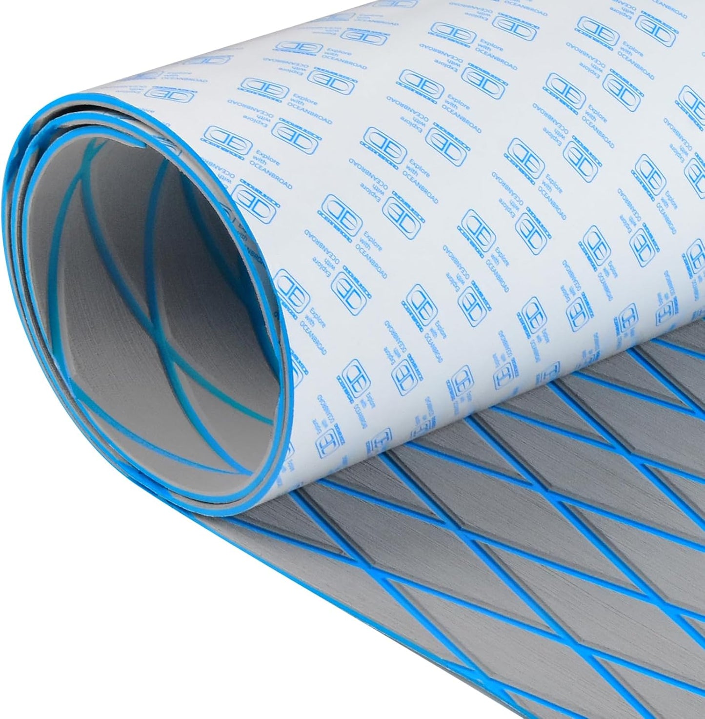OCEANBROAD Self-Adhesive Diamond Pattern Boat Flooring EVA Foam