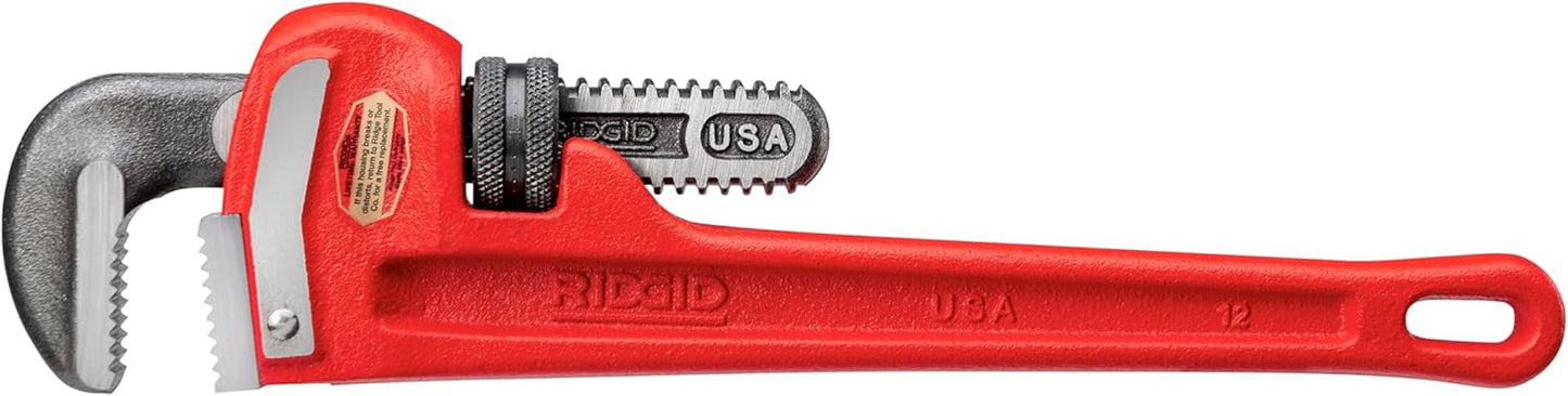 RIDGID 31015 Heavy-Duty Straight Pipe Wrench for Plumbing