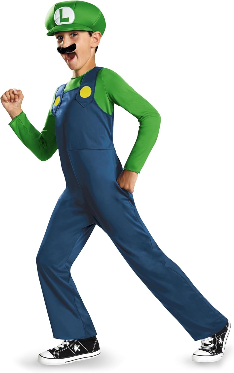 Officially Licensed Super Mario Luigi Costume for Kids Fun