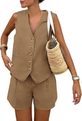 PRETTYGARDEN Women's Summer 2 Piece Outfits Sleeveless Matching Set