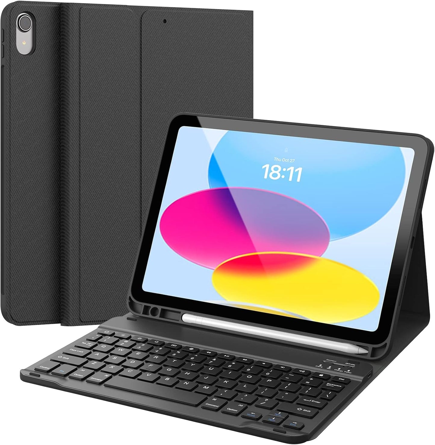 Ultra-Slim iPad Keyboard Case with Wireless Connectivity
