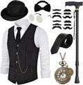 1920s Mens Costume Accessories Set - Complete Roaring 20s Look