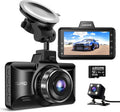AZDOME M01 Dual Dash Cam Front and Rear - Dual 1080p/720p Protection