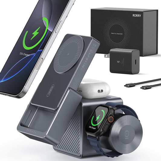 RORRY 3 in 1 Charging Station: 10000mAh Power Bank