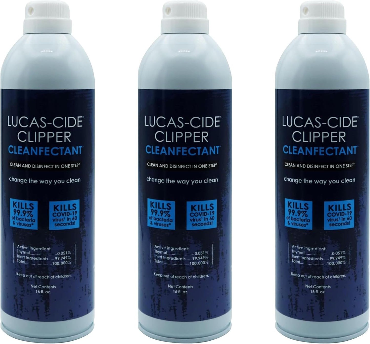 LUCAS-CIDE Cleaner Spray for Hair Clippers and Grooming Tools