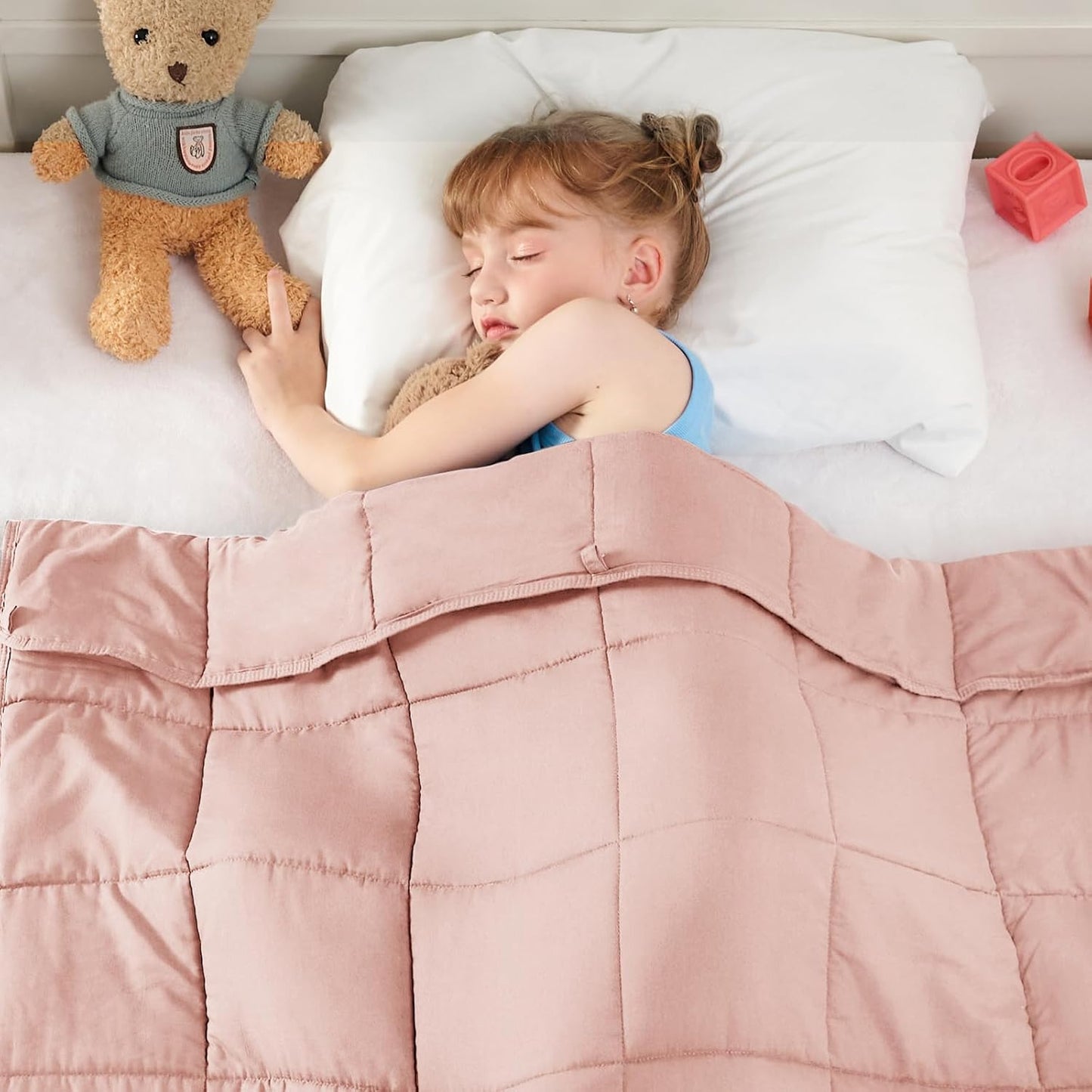 Yescool Pink Weighted Blanket for Comfort and Security