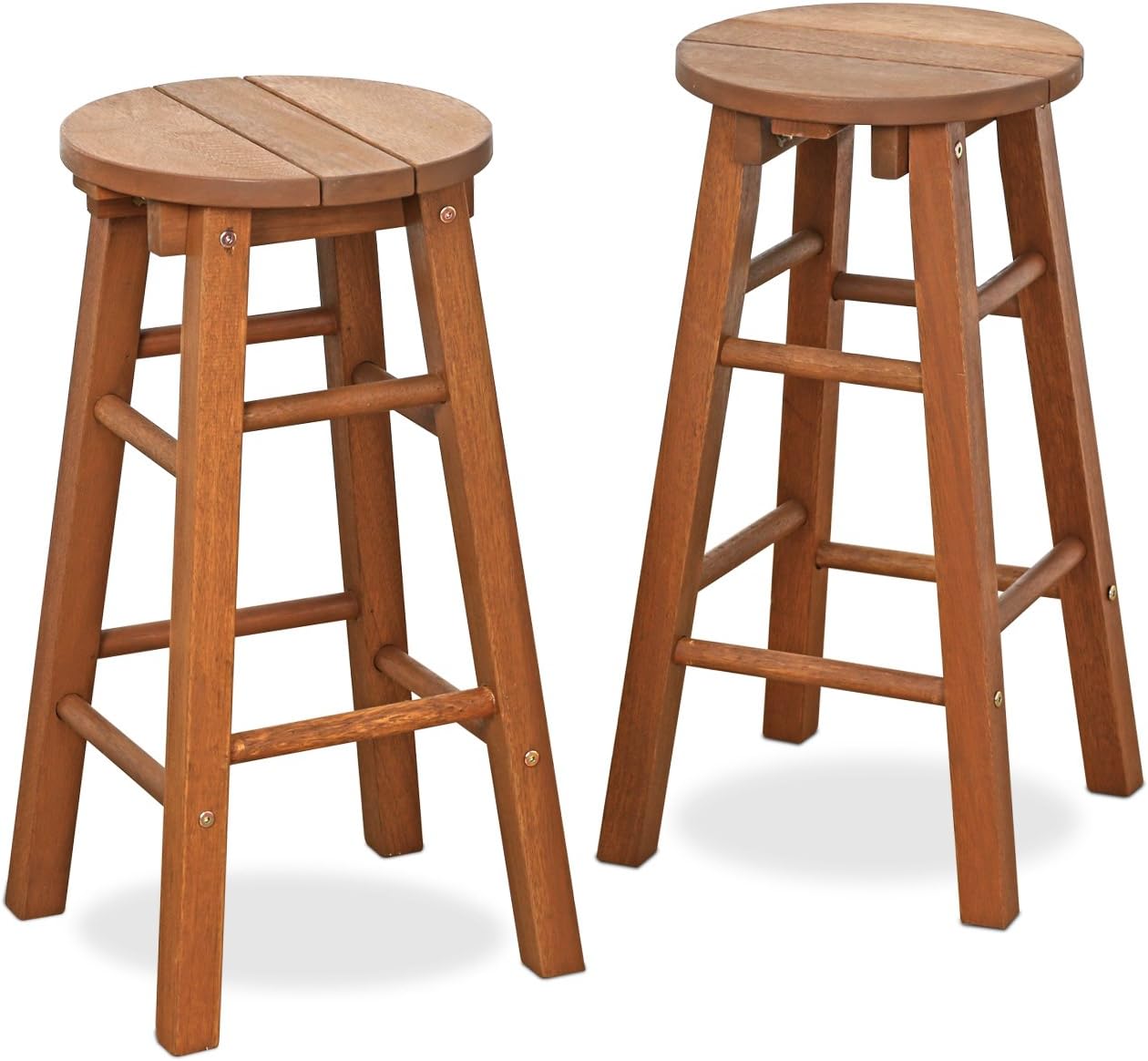 Furinno FG17629 Tioman Outdoor Hardwood Patio Bar Stool Set