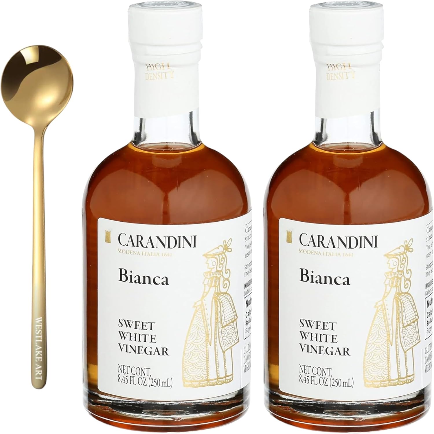 Carandini Sweet White Vinegar for Cooking and Marinades
