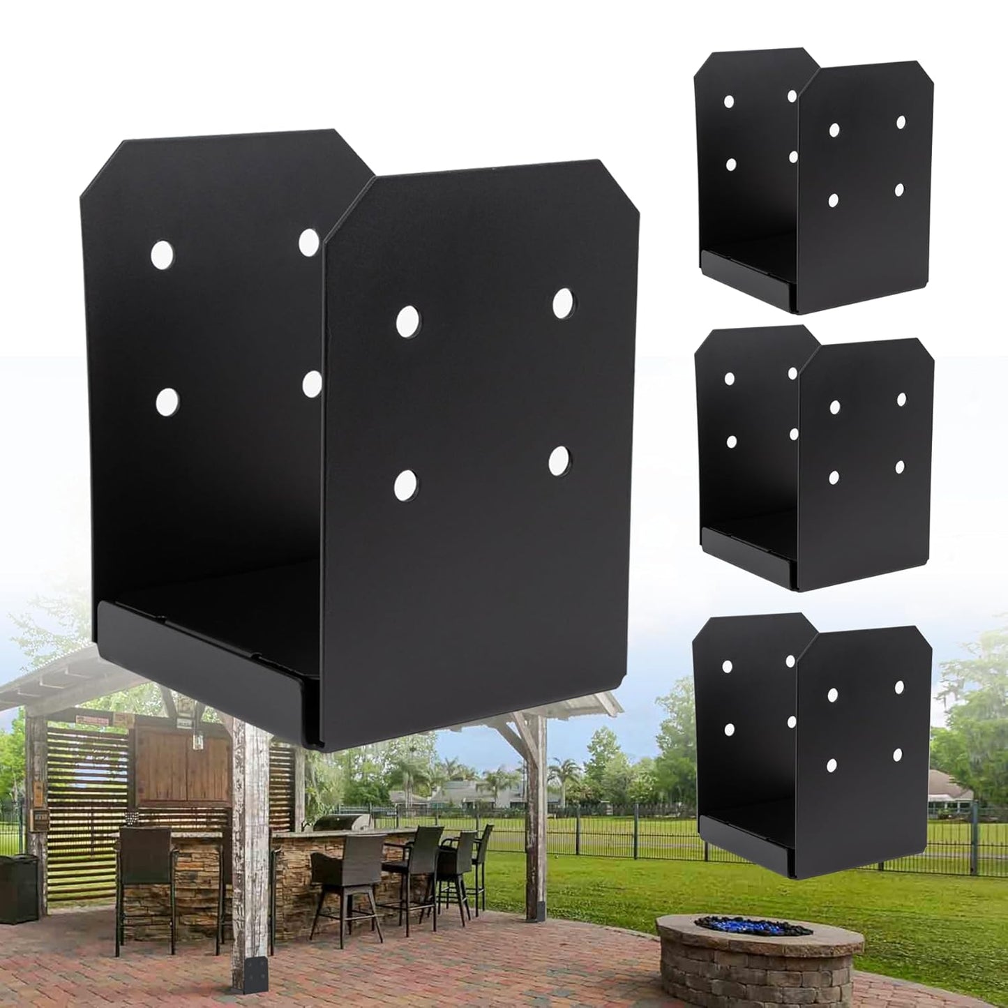 8x8 Post Base Brackets for Heavy Duty Decks and Pergolas