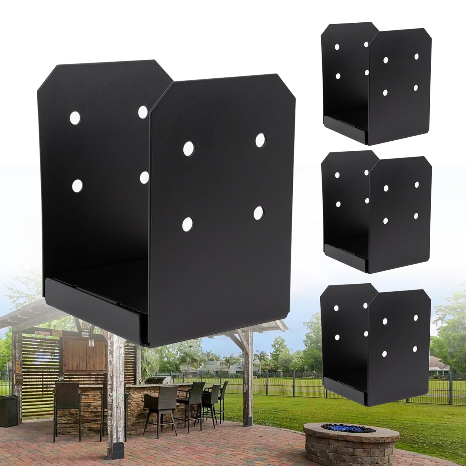 8x8 Post Base Brackets for Heavy Duty Decks and Pergolas