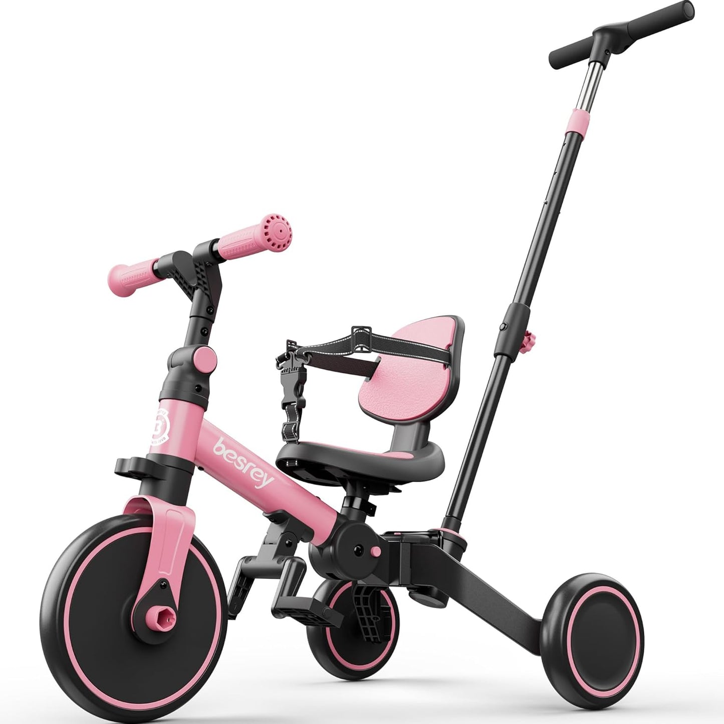 4 in 1 Toddler Bike for 1-3 Year Olds with Safety Features
