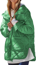 Dyexces Quilted Puffer Jacket Hooded Long Sleeve - Lightweight Warm is