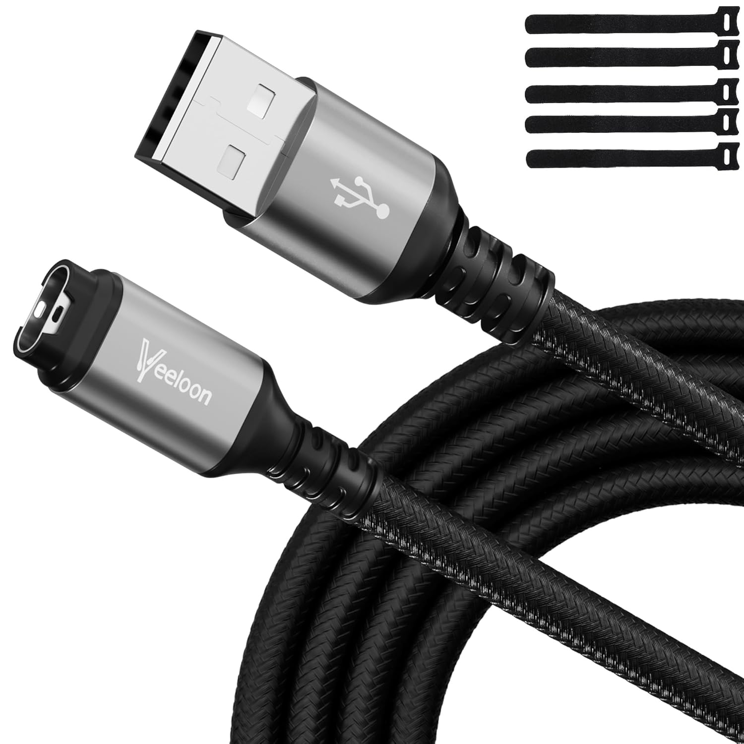10 FT Fast Charger Cable for Garmin Watches by Veeloon