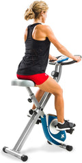 XTERRA Fitness Folding Exercise Bike - Compact Foldable Cardio