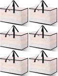 Heavy Duty Moving Bags Extra Large 93 L - Clear 6 Pack