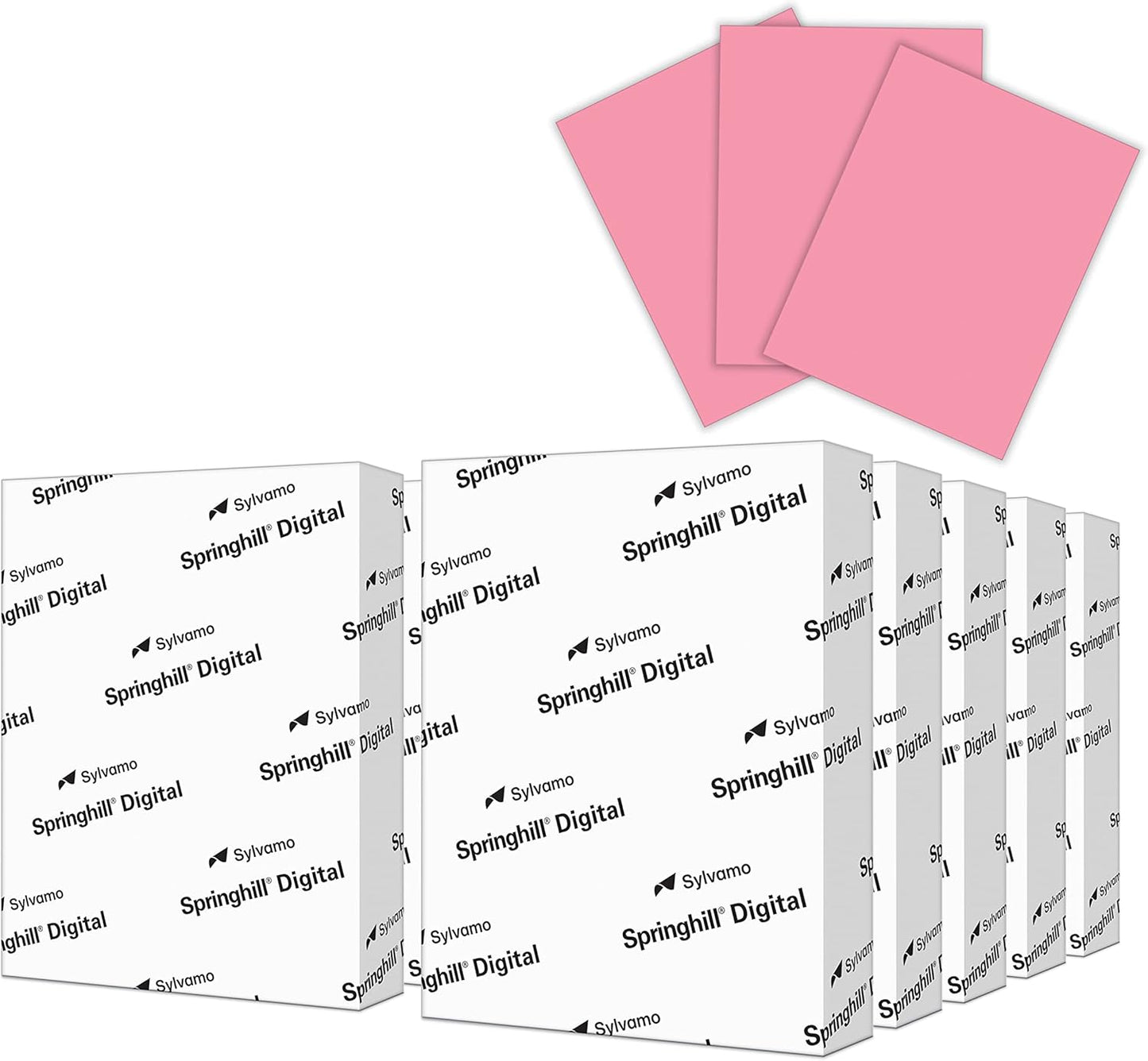 Springhill 8.5 x 11 Cherry Colored Cardstock Paper for Printing