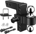 Kohree 6 Inch Adjustable Trailer Hitch Dual Ball - Heavy Duty Tow