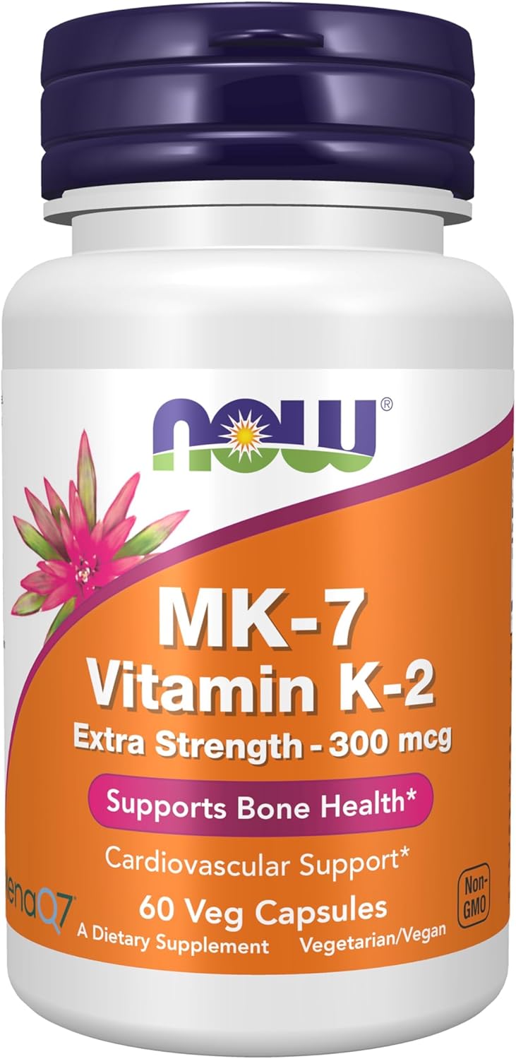NOW Foods Vitamin K2 MK-7 300 mcg Extra Strength Capsules