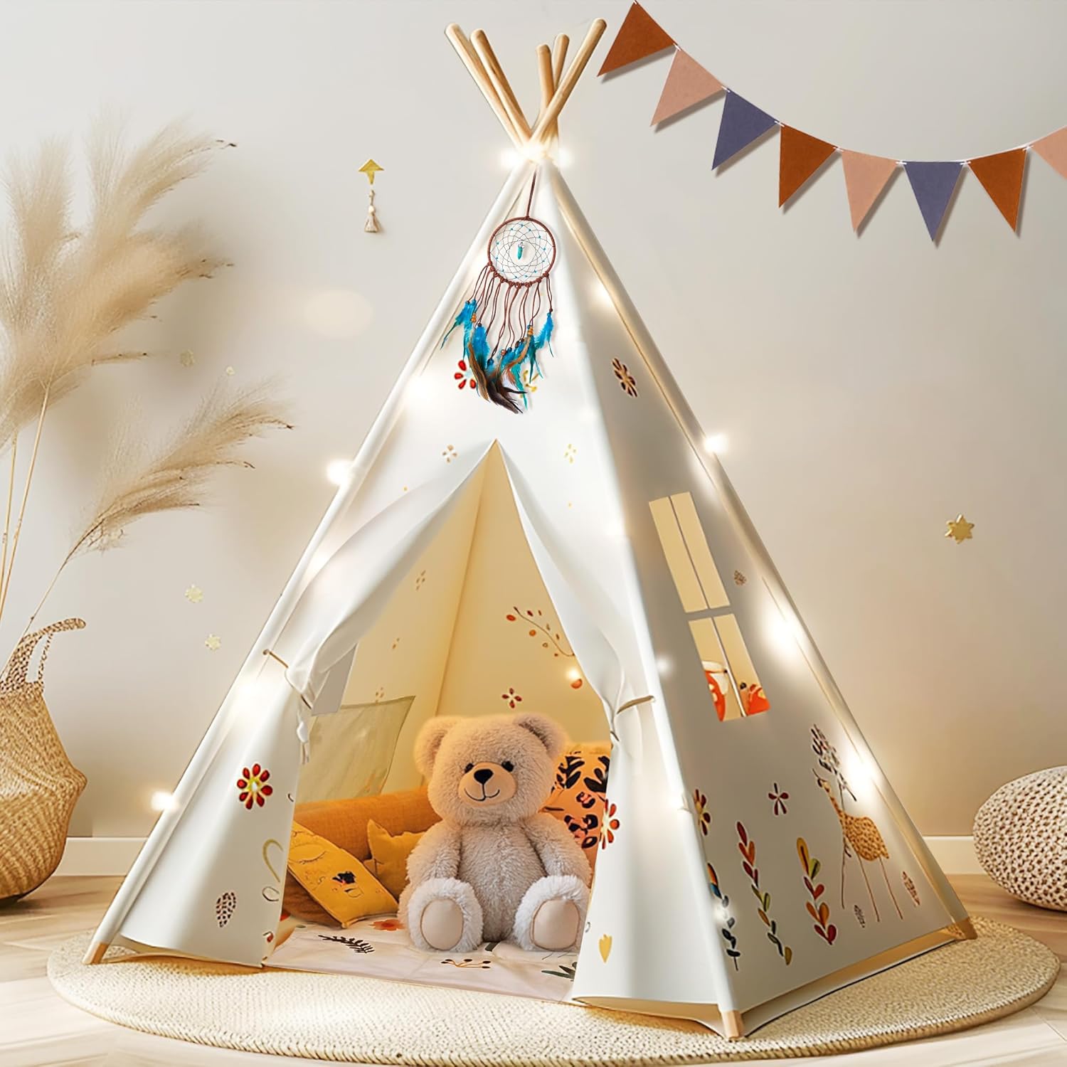 Buddgo Kids Teepee: Cozy Play Tent Set