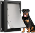 X-Large Aluminum Dog Door for Exterior - Weatherproof, Lockable