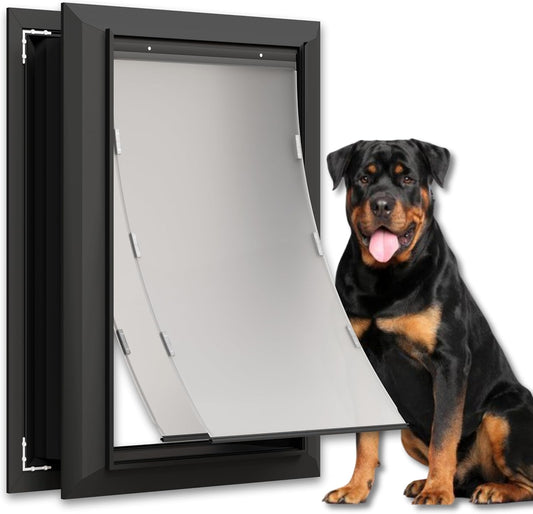 X-Large Aluminum Dog Door for Extreme Weather and Energy Efficiency