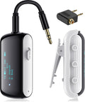 Bluetooth Transmitter Receiver for 2 AirPods/Headphones - Travel Ready