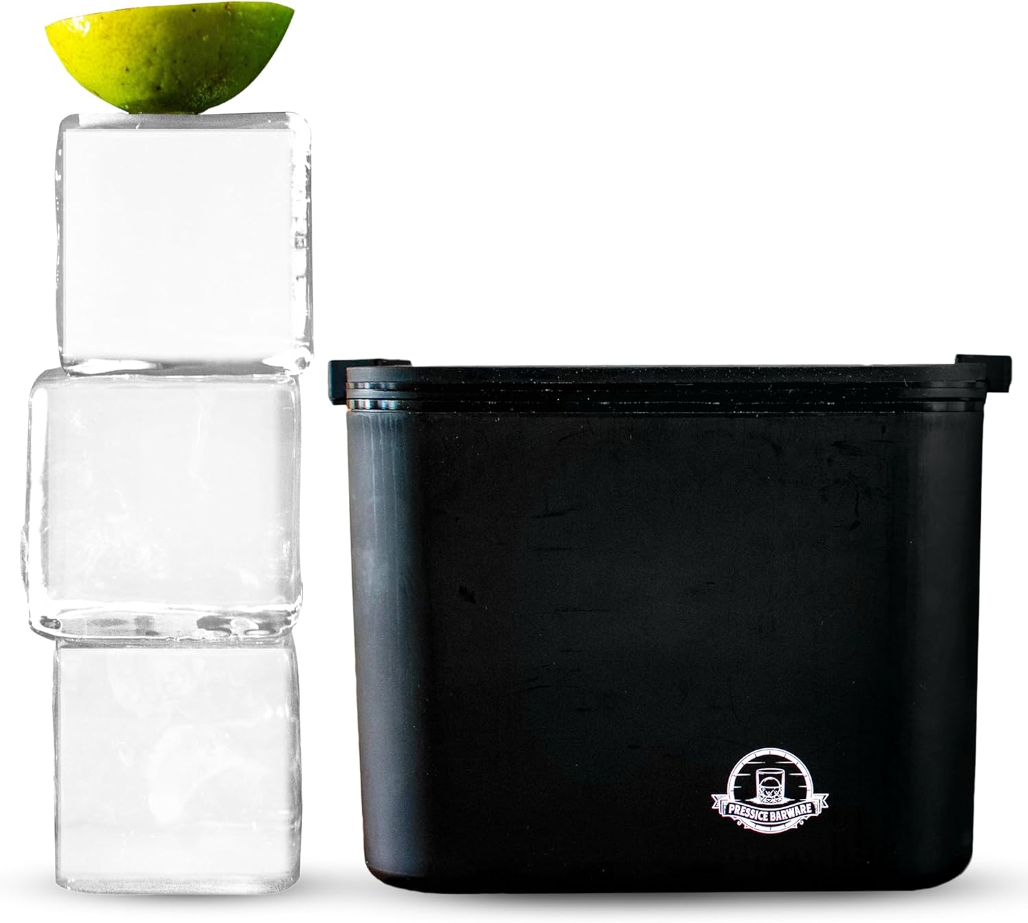 XL Clear Ice Cube Mold - Crystal Clear Ice Cubes - Whiskey Lover's Essential