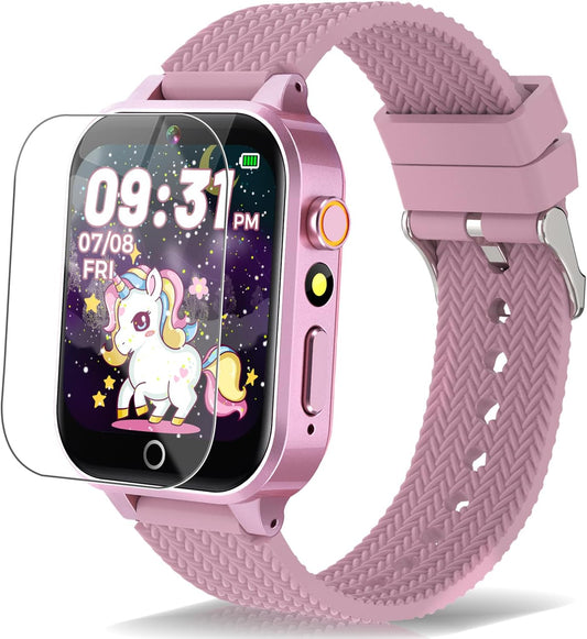 Interactive Kids Smart Watch with Games & Camera - Pink