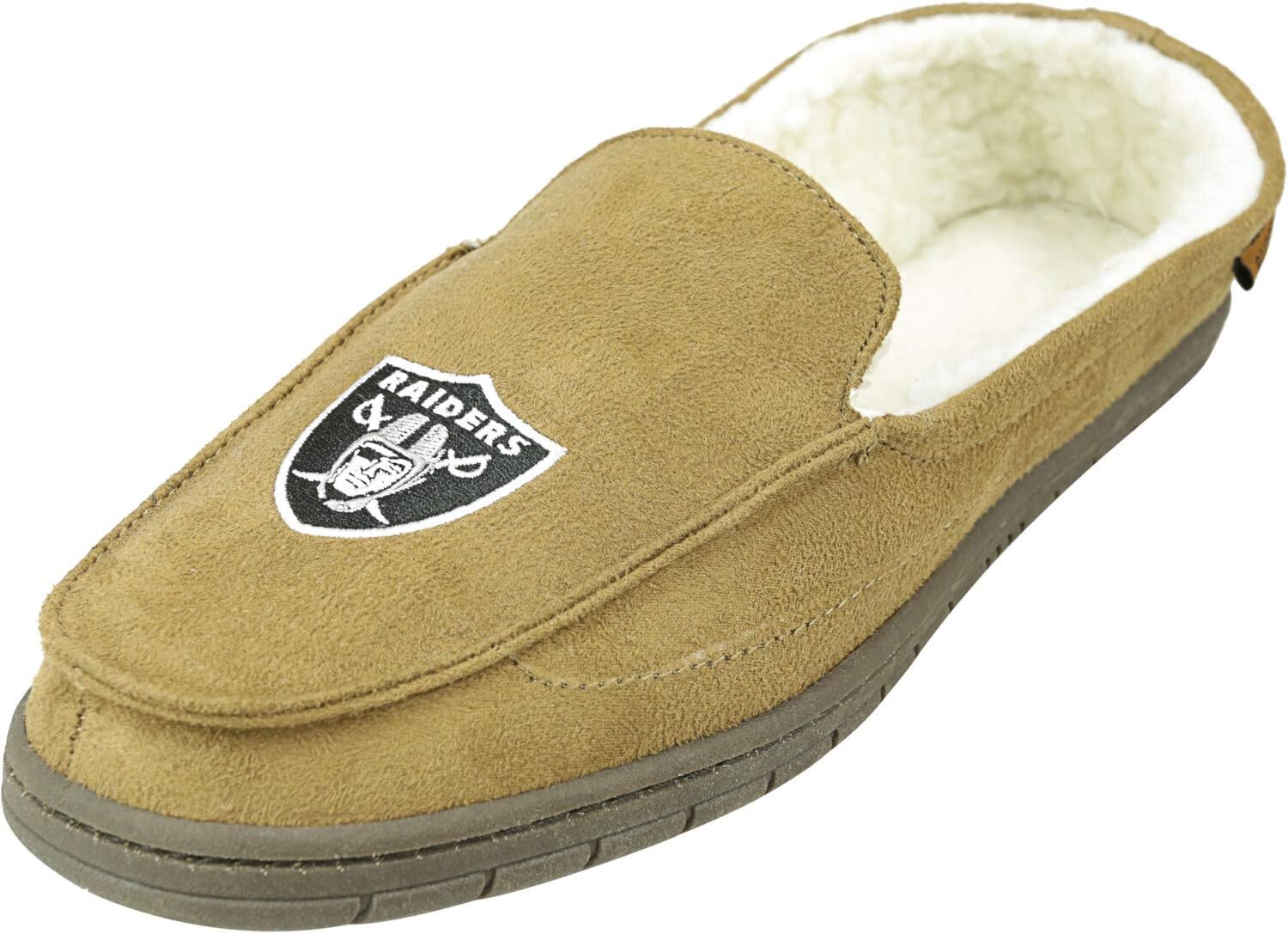 FOCO Men's NFL Football Team Logo Moccasin Slippers for Comfort