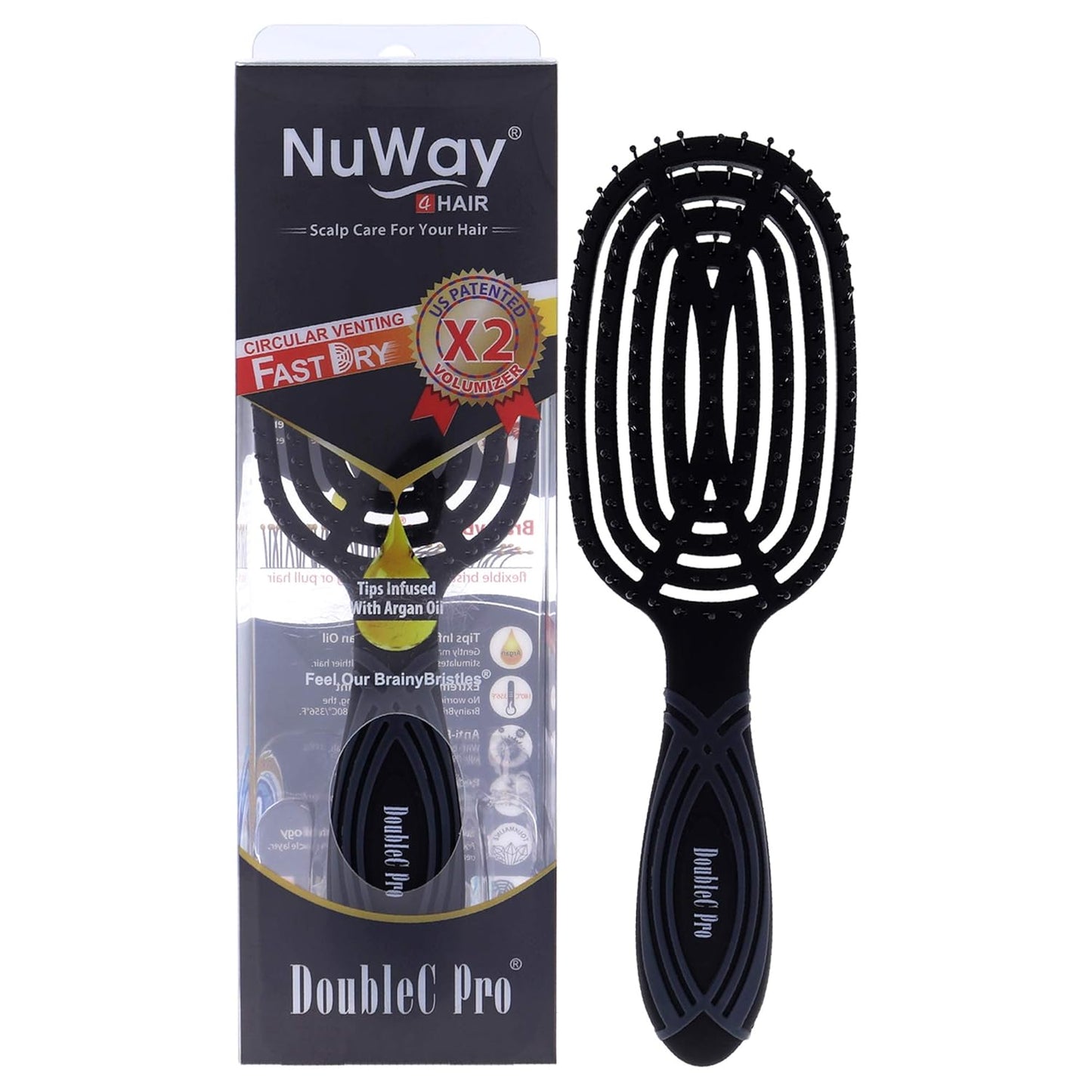 Detangle with Ease: NuWay 4HAIR DoubleC Brush!