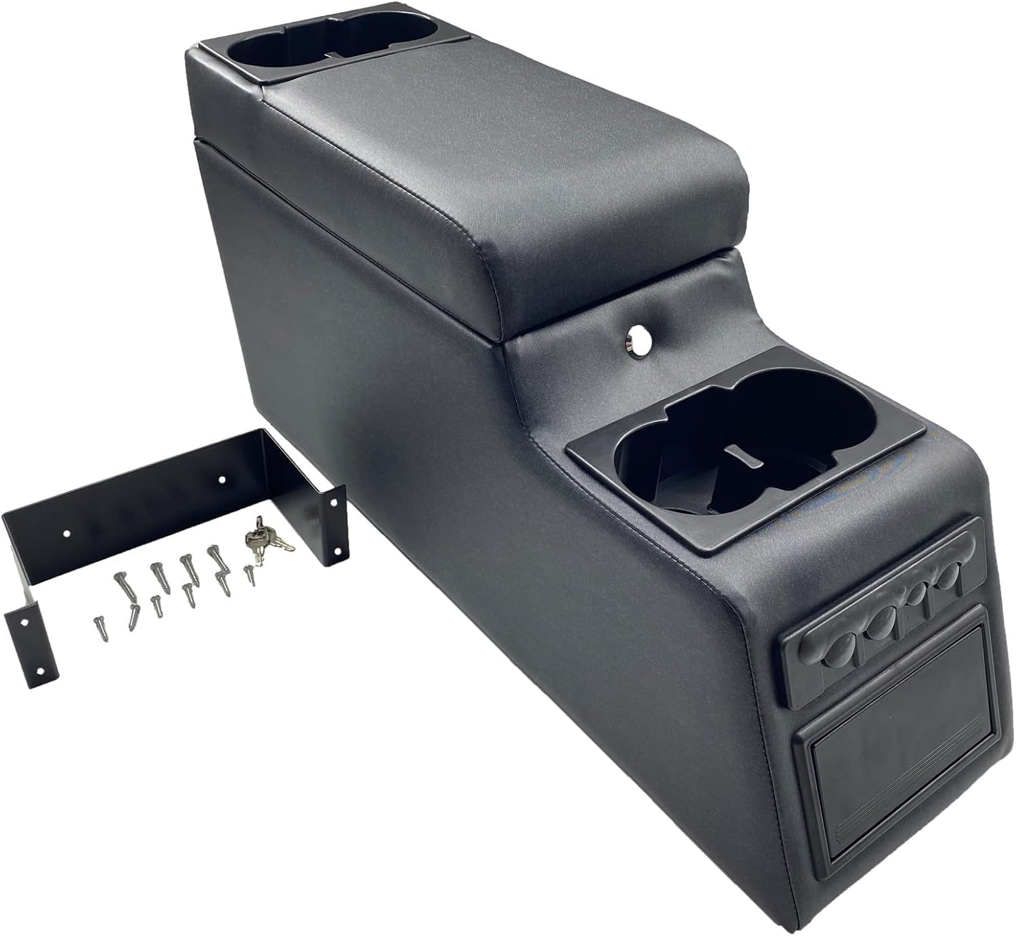 MOOSUN 31515 Deluxe Locking Center Console for Jeep Models