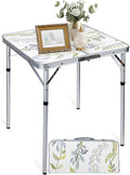 RedSwing Square Camping Table 2ft Portable Foldable Table - Floral