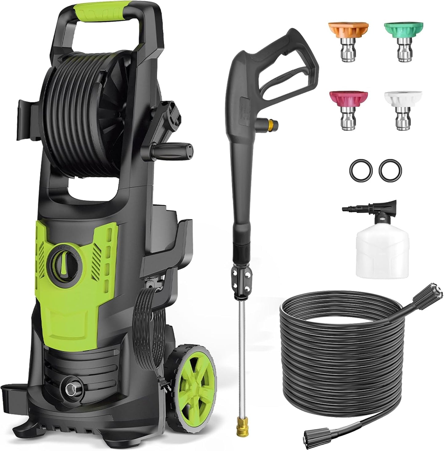 High Pressure Electric Power Washer Set - Foam Cannon Included!