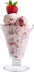 Vikko Glass Footed Ice Cream Cups Set of 6 Durable Milkshake Bowls