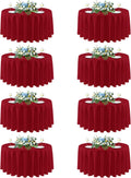 Sancua Christmas Red 90 Inch Round Tablecloth for Events