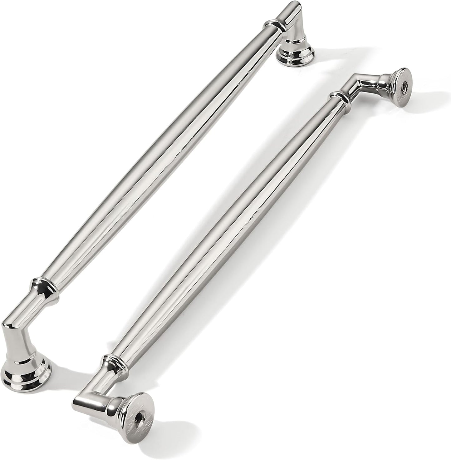 Polished Nickel Cabinet Pulls Heavy Duty 5 Pack for Kitchen