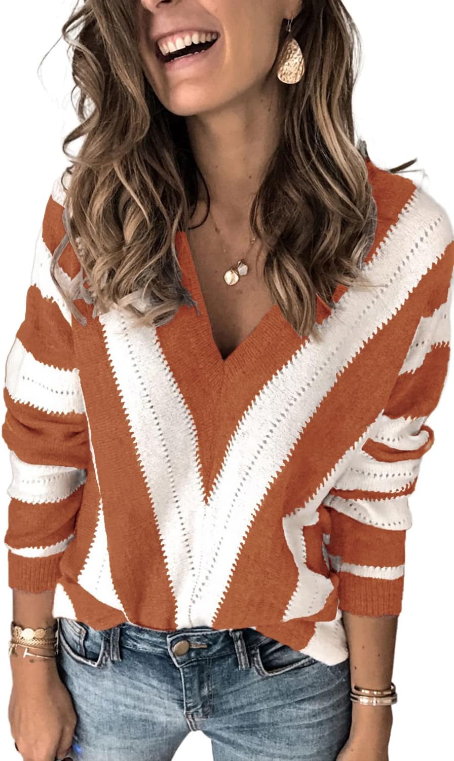 Womens Casual Sweater Pullover for Cozy Winter Style