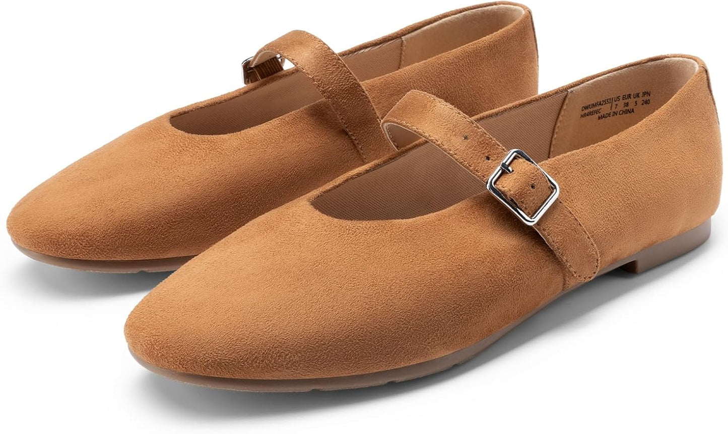 DREAM PAIRS Women's Ballet Mary Jane Flats for All-Day Comfort